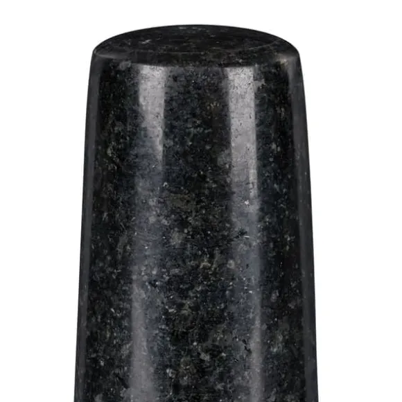 Mortel och stöt, Granit, 12x8.5 cm, Svart