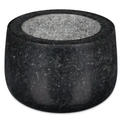 Mortel och stöt, Granit, 12x8.5 cm, Svart