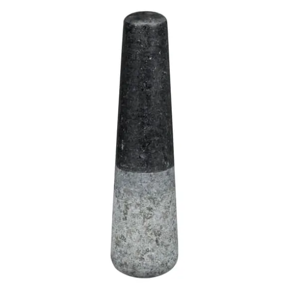 Mortel och stöt, Granit, 12x19,5x19,5 cm, Svart