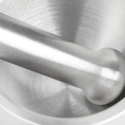 Mortel och stöt, 10x9 cm, Silver