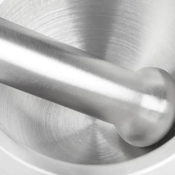 Mortel och stöt, 10x9 cm, Silver