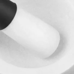 Mortel och stöt, 8x14 cm, vit marmor