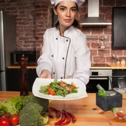 Mortel och stöt, 10.5x14.5x14.5 cm, Grå