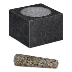 Mortel och stöt, 10.5x14.5x14.5 cm, Grå