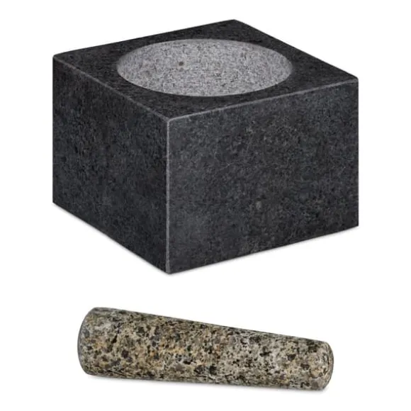 Mortel och stöt, 10.5x14.5x14.5 cm, Grå