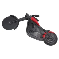 Motorcykelpizzaskärare i rostfritt stål, motorcykelformad pizzahjulsskärare för att skära pizzor, kakor, våfflor och pannkakor