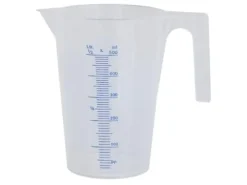 Mätbägare 0,5 ltr Öppet handtag Mjuk plast PP