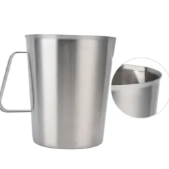 Mätkopp i rostfritt stål för skumning av kaffemjölk - Korrosionsbeständig med skala - 1500ML