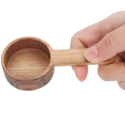 Mätsked i trä för kaffe, kökssoppa, måttsked för kaffebönor, 8g