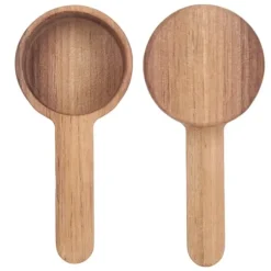 Mätsked i trä för kaffe, kökssoppa, måttsked för kaffebönor, 8g