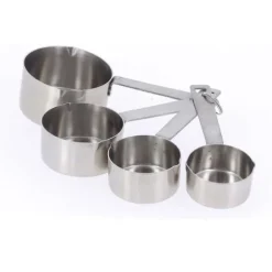 Måttskedar - Set om 4 - Rostfritt stål - 60-80-125-250 ml - Snabb precision