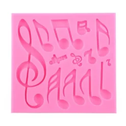 Multi Music Note Spets Silikonform Fondantmatta Kakdekorationsverktyg
