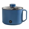 Multifunktionell Elektrisk Köksgryta Liten Mini Elektrisk Spis Snabb Nudelkokare för studenthem Personligt bruk CN 220V Royalblue