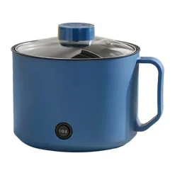 Multifunktionell Elektrisk Köksgryta Liten Mini Elektrisk Spis Snabb Nudelkokare för studenthem Personligt bruk CN 220V Royalblue