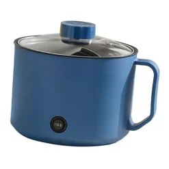 Multifunktionell Elektrisk Köksgryta Liten Mini Elektrisk Spis Snabb Nudelkokare för studenthem Personligt bruk CN 220V Royalblue