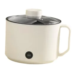 Multifunktionell Elektrisk Köksgryta Liten Mini Elektrisk Spis Snabb Nudelkokare för studenthem Personligt bruk CN 220V Beige