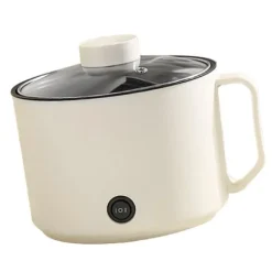 Multifunktionell Elektrisk Köksgryta Liten Mini Elektrisk Spis Snabb Nudelkokare för studenthem Personligt bruk CN 220V Beige