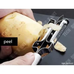 Multifunktionell Grönsaksskalare INNOVTEC Blad i Rostfritt Stål Anti-glid Potatis Morot Snabb och Praktisk