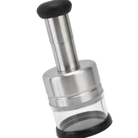 Multifunktionell handtryckskärande lökanordning Rostfritt stål Lökhackare Vitlökspress Köksutrustning