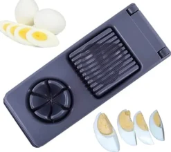 Multifunktionell 2-i-1 kokt äggskärare