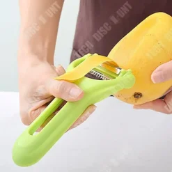 Multifunktionell skärare - TECH DISCOUNT - 3-i-1 - Rostfritt stål - Anti-glid - Ergonomisk