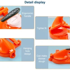 Multifunktionell tryckknödelinpackningsmaskin Köksmanuell dumplinginpackningsmaskin