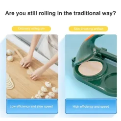Multifunktionell tryckknödelinpackningsmaskin Köksmanuell dumplinginpackningsmaskin