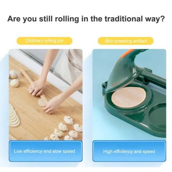 Multifunktionell tryckknödelinpackningsmaskin Köksmanuell dumplinginpackningsmaskin