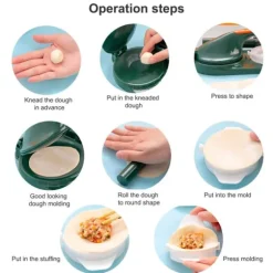 Multifunktionell tryckknödelinpackningsmaskin Köksmanuell dumplinginpackningsmaskin