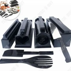 Multifunktionellt sushiverktyg - TD® - Hemmafix - 10 delar - ABS - Svart