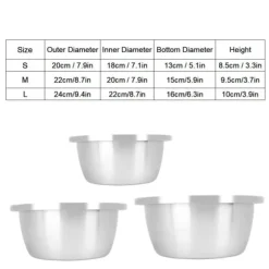 Multifunktionsblandningsskål Serveringsmatlagning Äggvispningsbehållare Salladsskål för Hemgrill RestaurangL