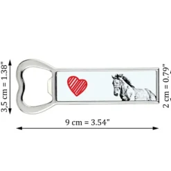 Mustang - flasköppnare med häst, personlig kylöppnare, unik present till en man från Art-Dog