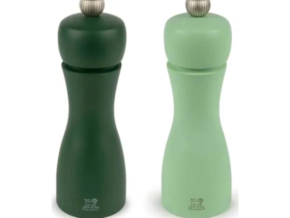 Młynek do przypraw Peugeot Peugeot Tahiti pepper/salt mill set 2 pieces 15 cm green