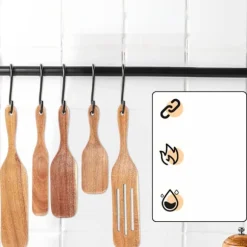 Myqqhbs Spurtle träset handgjort, hållbart, skotskt