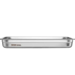 Ångbordsform, 6-pack fullstorlek anti-jam, 53x32.8x6.7 cm, rostfritt stål, förvaring