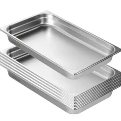 Ångbordsform, 6-pack fullstorlek anti-jam, 53x32.8x6.7 cm, rostfritt stål, förvaring