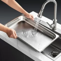 Ångbordsform, 6-pack fullstorlek anti-jam, 53x32.8x6.7 cm, rostfritt stål, förvaring