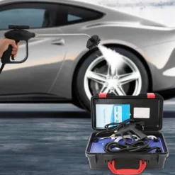 Ångrengörare - Ångtvätt - 3000 W 220 V - ABS och rostfritt stål - För fett/fläckar/damm/smuts - Svart