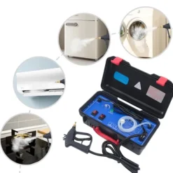 Ångrengörare - Ångtvätt - 3000 W 220 V - ABS och rostfritt stål - För fett/fläckar/damm/smuts - Svart