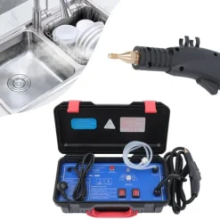 Ångrengörare för bil och hem - Handhållen högtrycksångrengörare - Portabel - Multifunktion - Avfettning & desinficering - För kök och bilinteriör