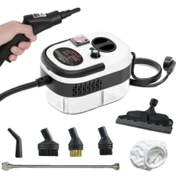 Ångtvätt, Hög Temperaturprestanda, Handhållet Design,Uppgraderad Vit, 220 V