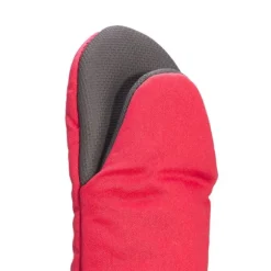 NICOLE RED grytvante- och grytlappset i hellång modell, 100 % bomull med neopren, tjock röd