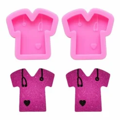 Nifocc - Nifocc-128 - Set med 2 silikonformar för t-shirt Läkarmotiv