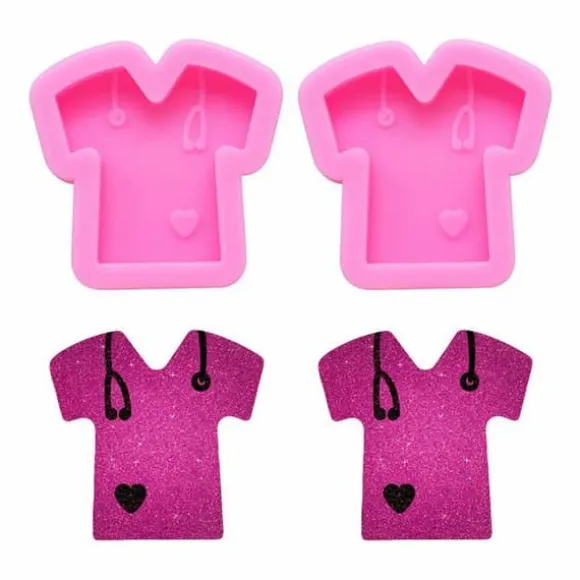 Nifocc - Nifocc-128 - Set med 2 silikonformar för t-shirt Läkarmotiv