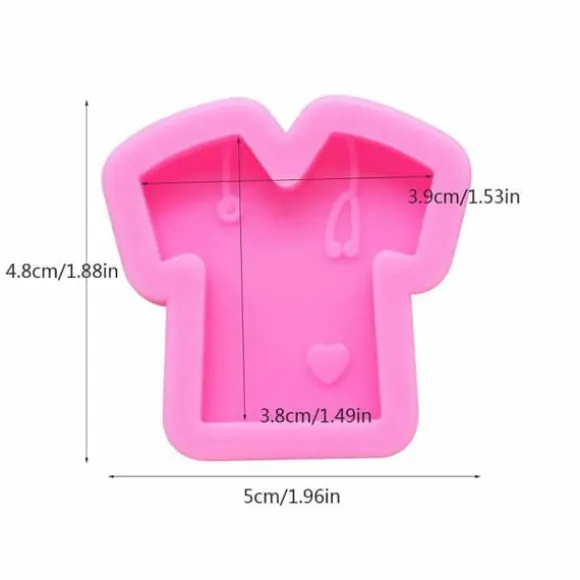 Nifocc - Nifocc-128 - Set med 2 silikonformar för t-shirt Läkarmotiv