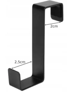 Niko dörr- och skåphängare 2 st svarta