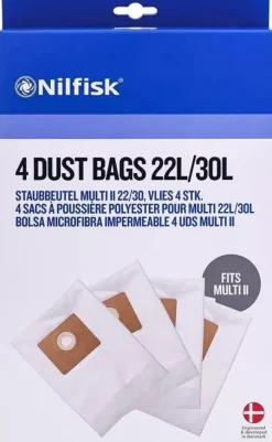 Nilfisk Dammsugarpåsar för Multi II - 4-pack