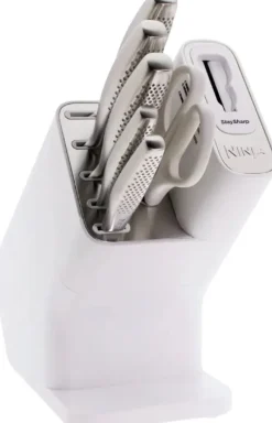 Ninja K62006EUWH, Knivset, Rostfritt stål, Rostfritt stål, Rostfritt stål, Vit, Rostfritt stål