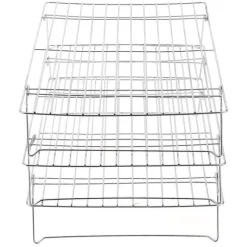 3-nivåers kylgaller hopfällbara ben för kakor, tårtor, kök, bakning, grillverktyg