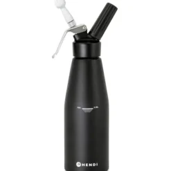 N2O Kitchen Line vispgrädde sifon SET + 3 spetsar 0,98L - svart